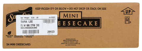 Sara Lee Frozen CHEESECAKE MINI NY STYLE STRAWBERRY IW