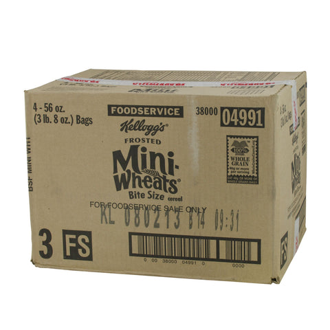 Cereal Frosted Mini Wheat Base 4 Case 56 Ounce