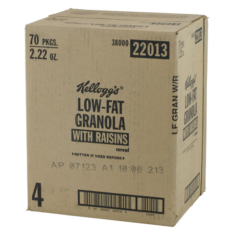 Cereal Granola Low Fat W/ Raisins Individual Box