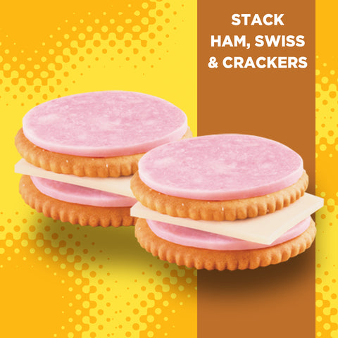Kraft Oscar Mayer Lunchable Ham and Swiss Cheese, 4.5 Ounce -- 16 per case.
