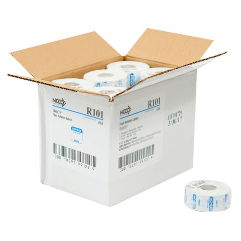 Label Removeable Square Blue Monday 1x1