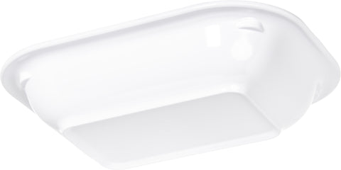 Carlisle BAKER SERVER RECTANGLE MELAMINE WHITE 28 OZ