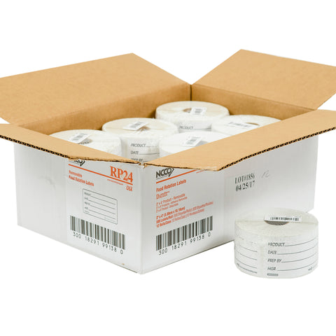 National Checking LABEL REMOVABLE SHELF LIFE 2X4