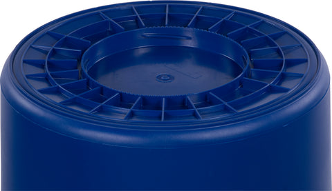 Carlisle CONTAINER WASTE BRONCO™ ROUND WASTE BIN BLUE 55 GAL