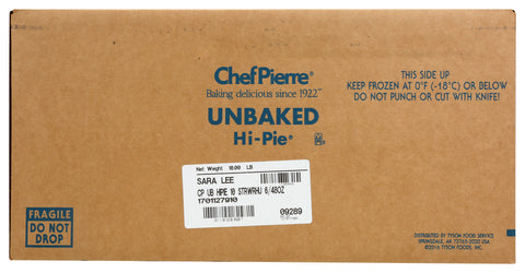 Pie Fruit Strawberry Rhubarb Mixed Hi Unbaked 10