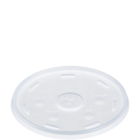 Dart Container Expanded Polystyrene Foam Round Translucent Slot Lid Only -- 500 per case