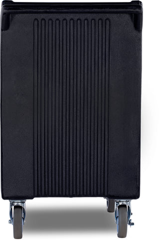 Carlisle SERVICE CART PLASTIC 3 SHELF BLACK 33X20