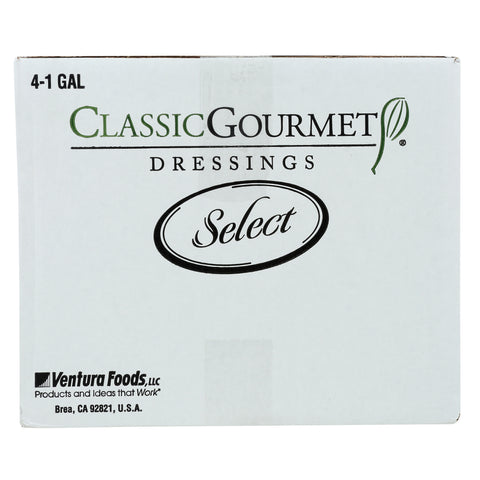 Ventura Foods Classic Gourmet Select Creamy Garlic Italian Salad Dressing, 4 Gallon.
