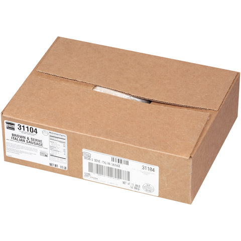 Hillshire Farms Brown and Serve Italian Sausage, 11 Pound.