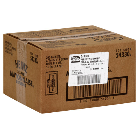 Heinz® MAYONNAISE FAT FREE SINGLE SERVE PACKET 543300/78000756