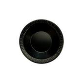 Bowl Foam Laminated Black 12 Oz