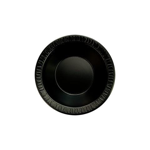 Bowl Foam Laminated Black 12 Oz