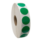 National Checking LABEL CIRCLE PERMAMENT GREEN 3/4