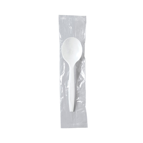 Solo® SPOON SOUP PLASTIC MEDIUM WEIGHT WHITE I/W