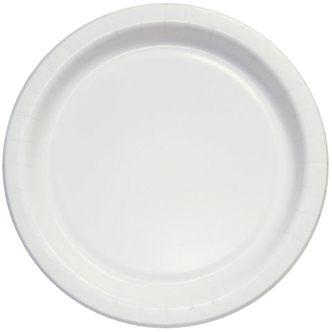 Solo® White PLATE PAPER MEDIUM HEAVY WHITE BARE COMPOSTABLE 7