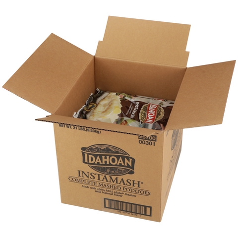 Idahoan Seasoned Instamash Mashed Potato Flakes, 28 Ounce -- 12 per case.