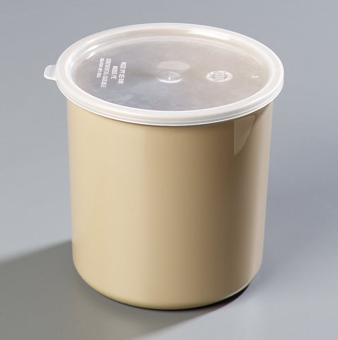 Carlisle CROCK POLY-TUF™ W/ LID BEIGE 2.7 QT