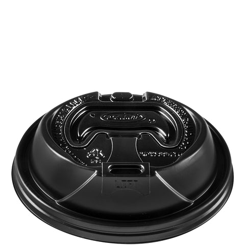 Solo Optima® LID FOR THERMOGUARD™ BLACK LIFT LOCK RECLOSABLE 12-24 OZ