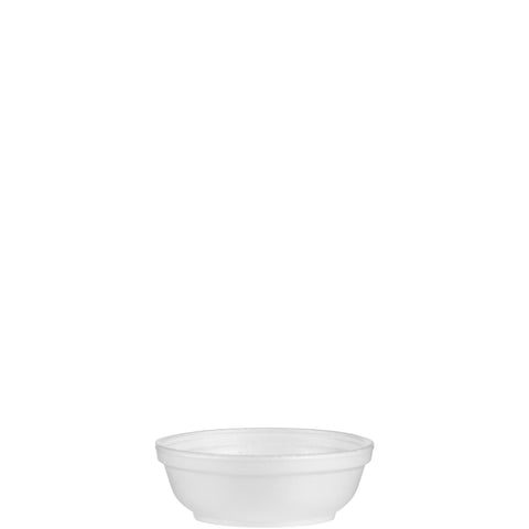 Dart J Cup Expanded Polystyrene Foam White Insulated Bowl, 6 Ounce -- 1000 per case