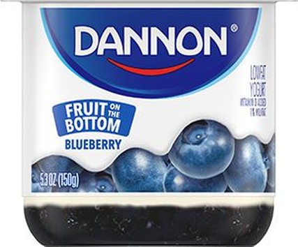Yogurt Blueberry Low Fat Fruit On The Bottom