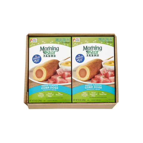 Morning Star Farms Meat Free Veggie Corn Dog, 10 Ounce -- 8 per case.