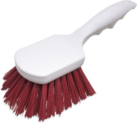 Carlisle BRUSH POT PLASTIC HANDLE RED POLY 8