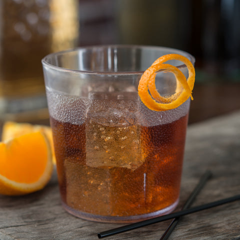 Carlisle TUMBLER STACKABLE™ OLD FASHION SAN PLASTIC CLEAR 9 OZ