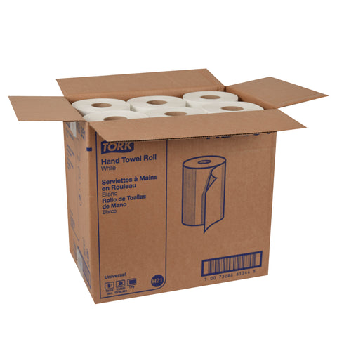 Tork Universal TOWEL HARDWOUND ROLL WHITE 1-PLY 7.88