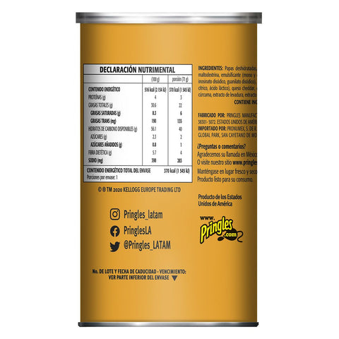 Pringles® CHIP PRINGLES CHEDDAR CHEESE GRAB & GO