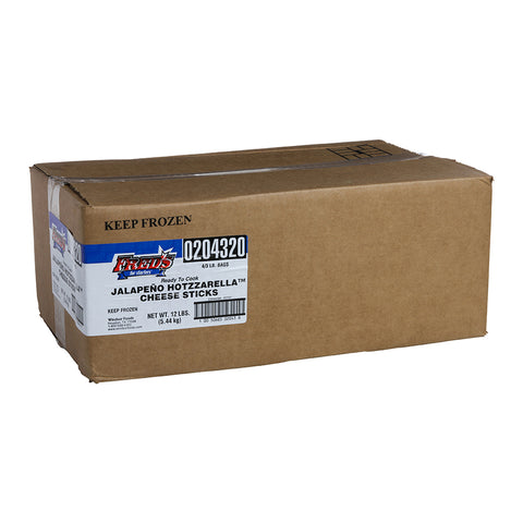 Freds Jalapeno Hotzzarella Cheese Sticks, 3 Pound Pack -- 4 per case