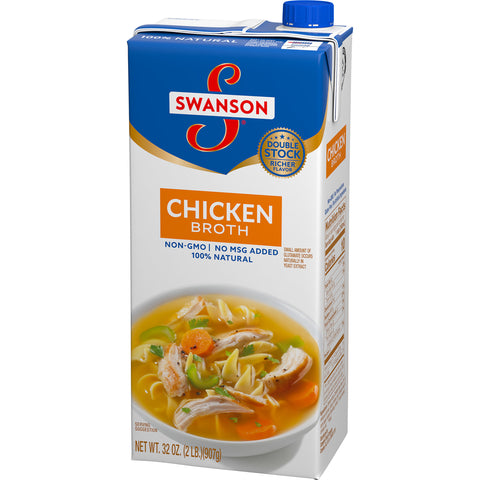 Swanson Chicken Broth, 32 Ounce -- 12 per case.