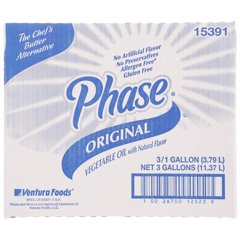 Ventura Foods Phase Trans Fat Free Liquid Butter Alternative, 1 Gallon -- 3 per case.