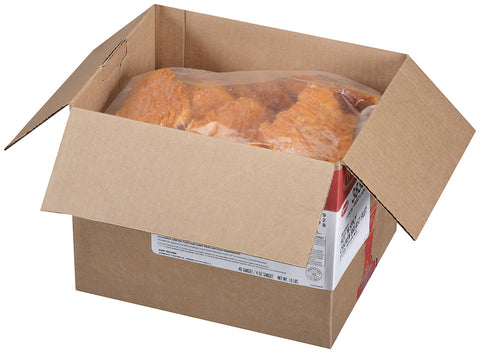 Tyson Red Label Premium Hot N Spicy Uncooked Breaded Chicken Breast Filet, 4 Ounce -- 2 per case.