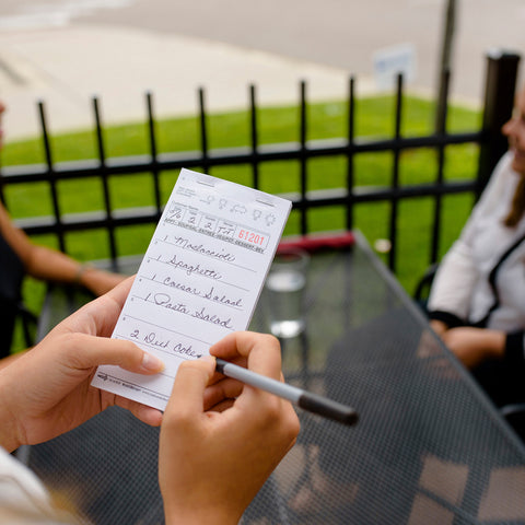 National Checking Company Waitrpad Paper - 1 Part White, 13 Line, 3.5 x 6.75 inch -- 5000 per case.