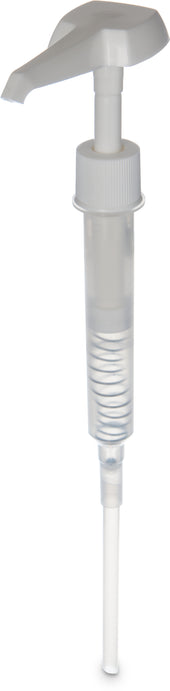 Pump Plastic White F/ Condiments .5 To 1 Oz