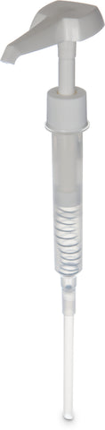 Carlisle PUMP PLASTIC WHITE F/ CONDIMENTS .5 TO 1 OZ