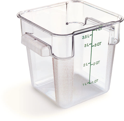 StorPlus™ CONTAINER FOOD STORAGE PLASTIC CLEAR SQUARE STORPLUS 4 QT
