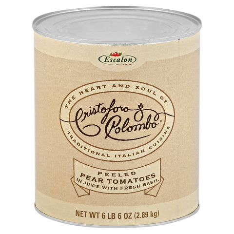 Cristoford Colombo Peeled Pear Tomatoes with Basil, 102 Ounce -- 6 per case.