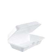 Dart CONTAINER FOAM HINGED LID 1 COMPARTMENT BLACK 6.5X9