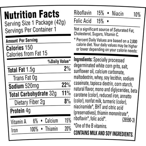 Quaker® CEREAL GRITS INSTANT EXPRESS BUTTER