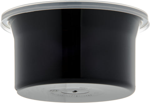 Carlisle CROCK CLASSIC™ W/ LID BLACK .6 QT