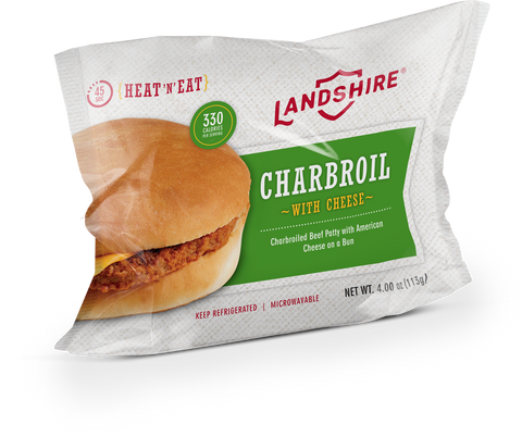 Landshire® SANDWICH CHARBROIL WITH CHEESE IW 4 OZ 10000030121