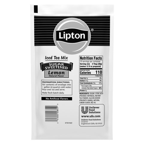 Lipton Lemon Iced Tea Mix, 11.2 ounce -- 24 per case