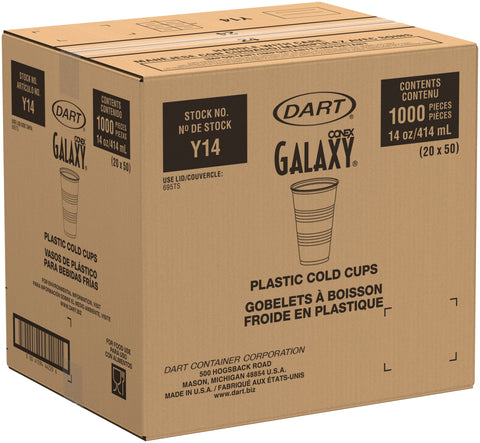 Conex™ Galaxy® CUP POLYSTYRENE TRANSLUCENT 14 OZ