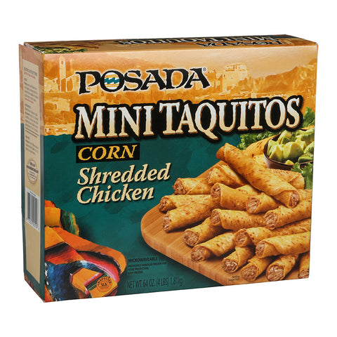 Windsor POSADA Mini Shredded Chicken Taquito, 4 Pound -- 4 per case.