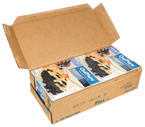 Sara Lee Chef Pierre Pre Baked Blueberry Lattice Crust Pie, 10 inch -- 6 per case.