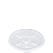 Lid Translucent Lift N' Lock W/ Straw Slot For Foam Cup 12-24 Oz
