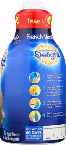 International Delight CREAMER LIQUID FRENCH VANILLA PUMP