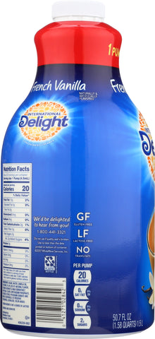 International Delight CREAMER LIQUID FRENCH VANILLA PUMP