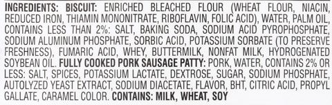 Jimmy Dean SANDWICH SAUSAGE BISCUIT HOT & SPICY 10000051327